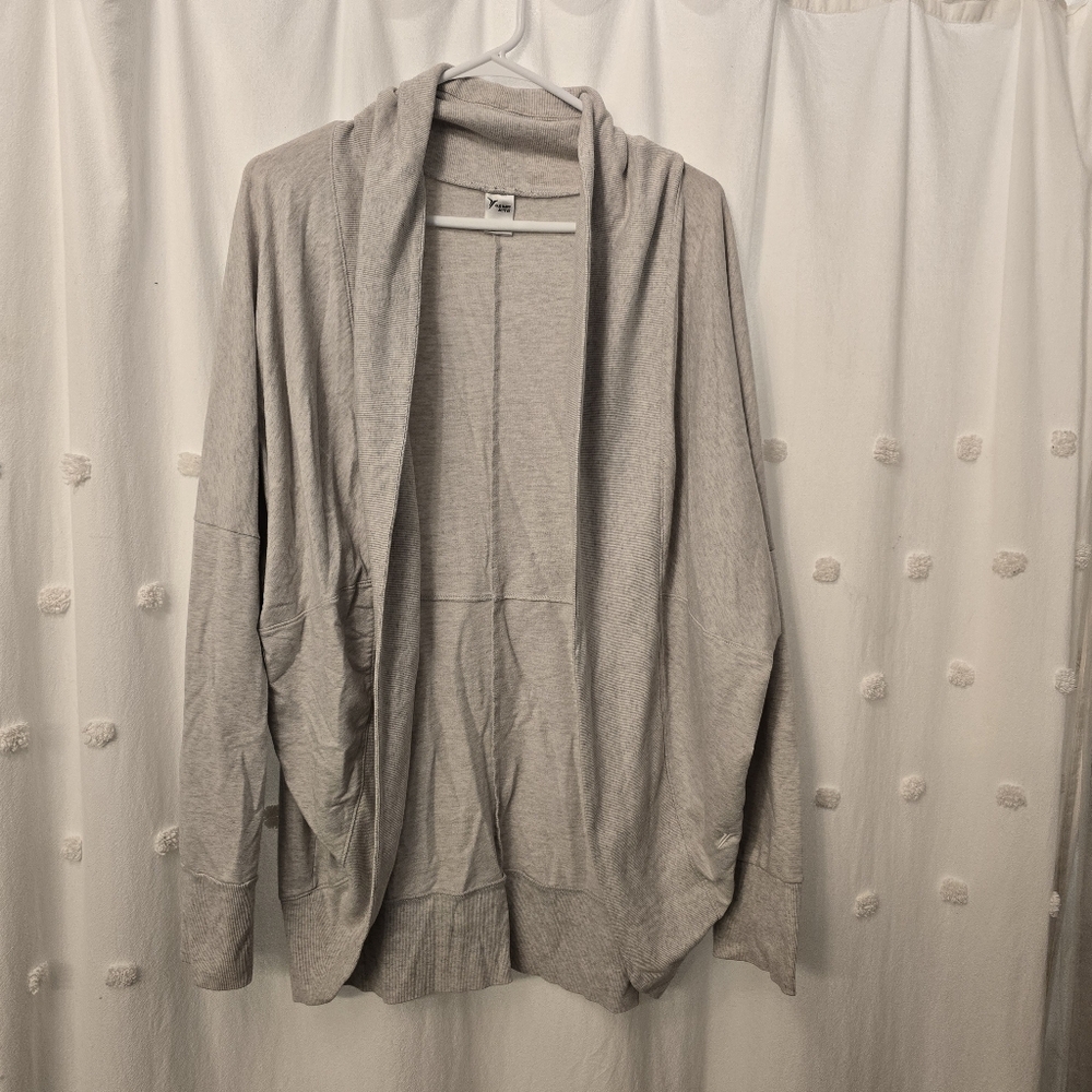 Old Navy Active Cozy Gray Open Front Cardigan Size Xxl